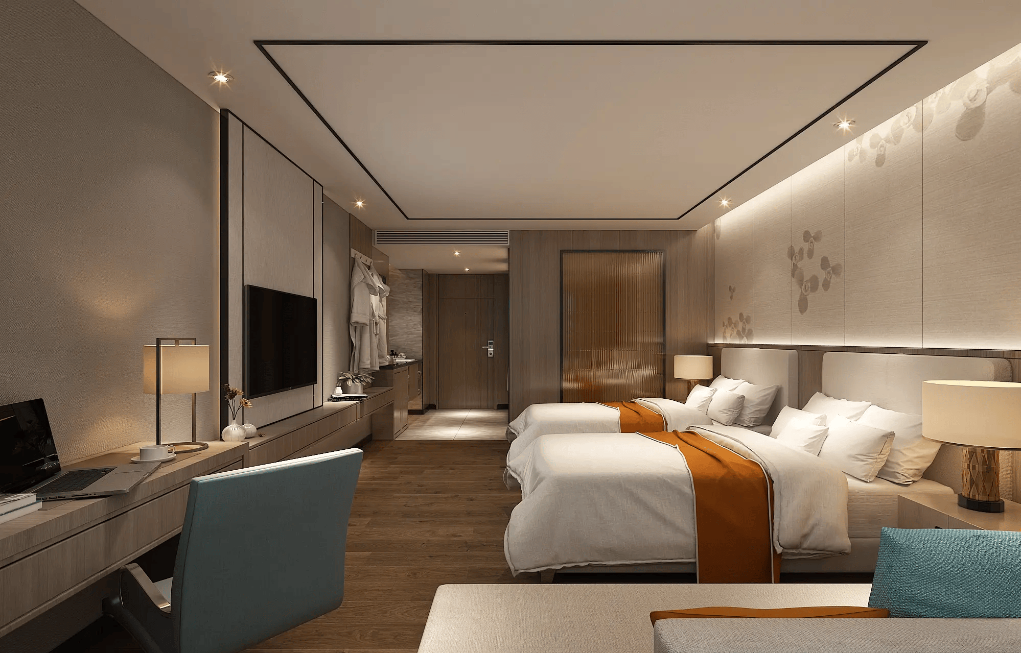 陝西快捷酒店裝修設計施工，酒店裝修設計施工，酒店改造設計裝修