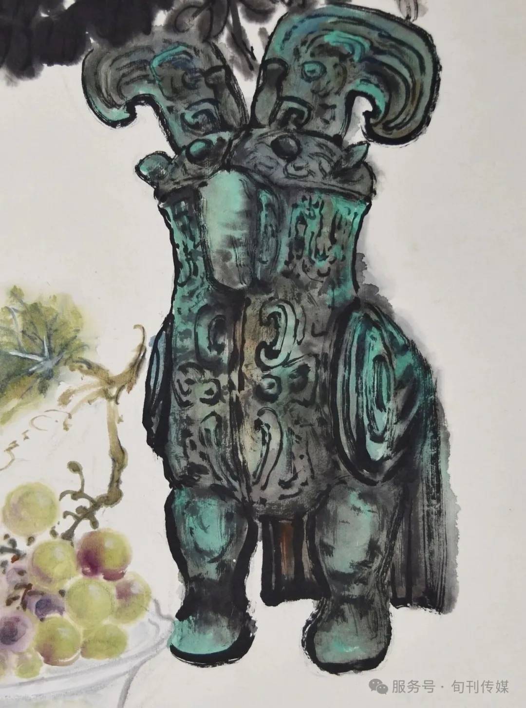 原創慈谿收藏（總第〇一〇期）婦好古鴞添新貌―孔伯容《秋日清供圖》賞析