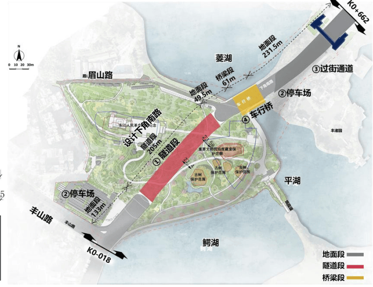 歸雲隧道下穿豐山，惠州下角南路快速化改造倒計時